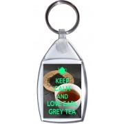 Keep Calm and Love Earl Grey Tea - Keyring