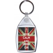 Keep Calm and Drink Gin - Keyring