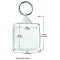 Keep Calm and Play the Flute - Square Keyring