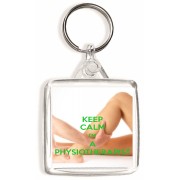 Keep Calm I'm a Physiotherapist - Square Keyring
