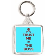 Trust Me I'm The Boss- Square Keyring