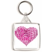 Love Love Love Love Love Love Love ....... - Square Keyring